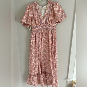 Bohme floral midi dress